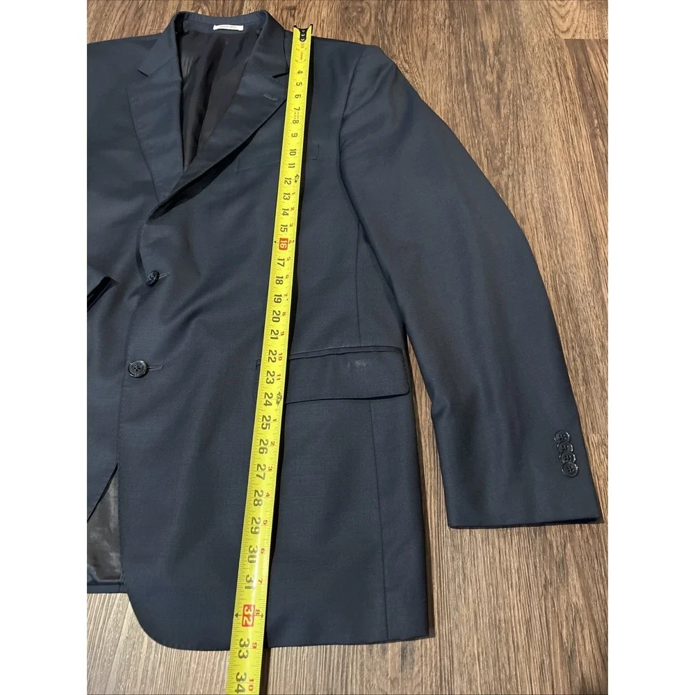 Peter Millar Suit Two Button Blazer Size 46T Slacks 40X32 Color Navy READ
